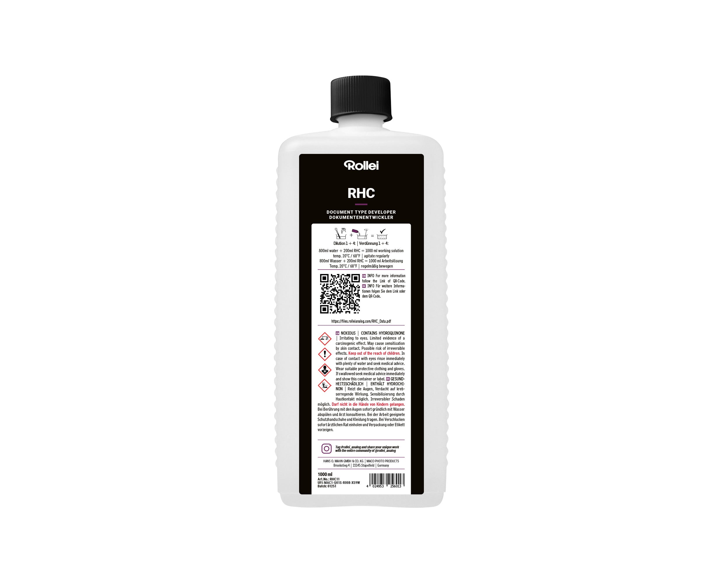 Rollei RHC High Contrast Document Developer 1l